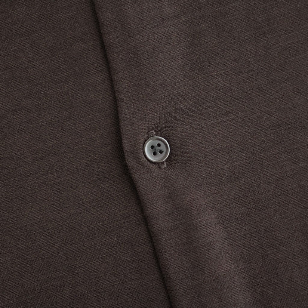 SHIRT CARDIGAN #DARK BROWN [M26C15CS01C]