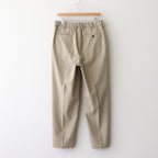 CLASSIC FIT DOUBLE PLEATED TROUSERS #KHAKI [A25A05PT01C]