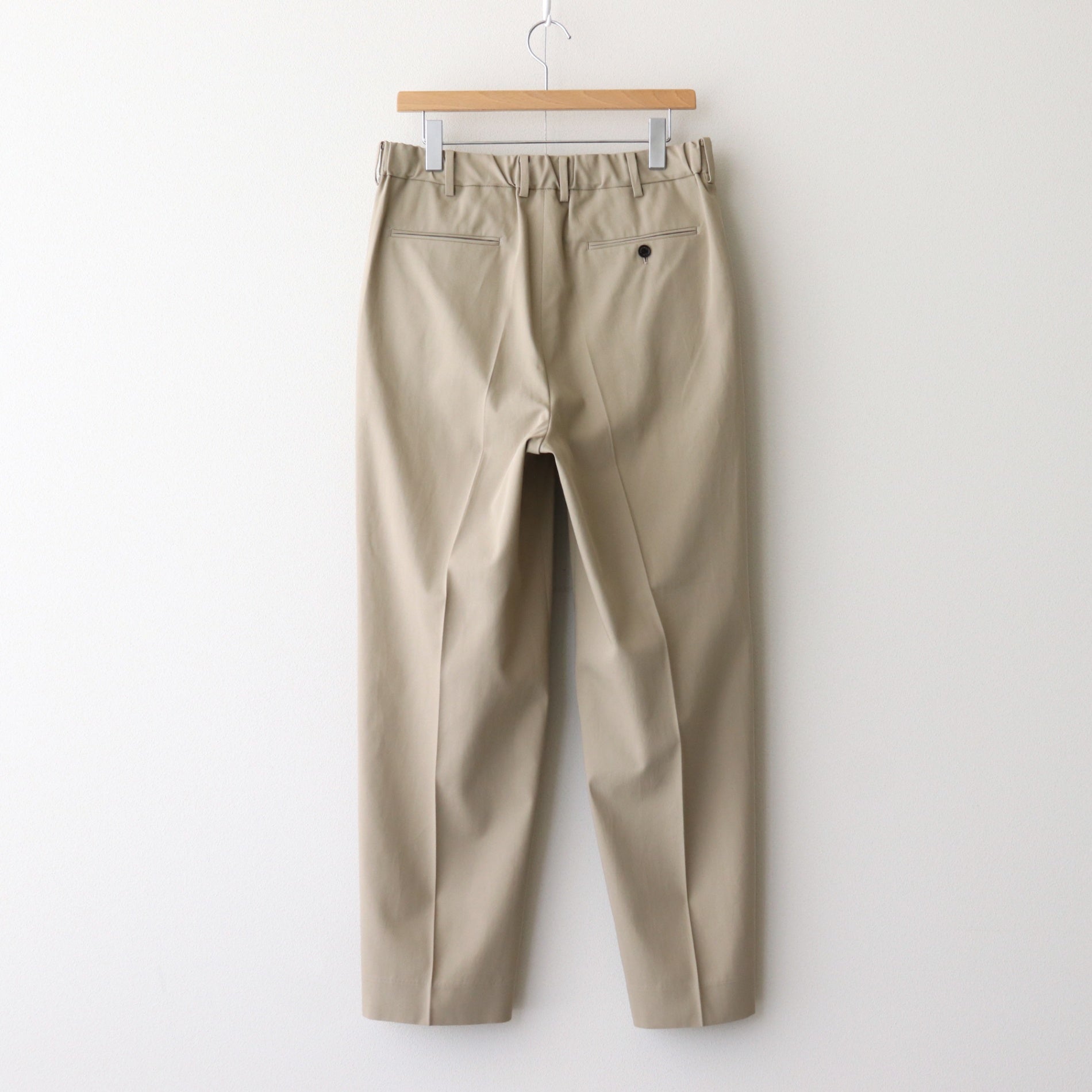 CLASSIC FIT DOUBLE PLEATED TROUSERS #KHAKI [A25A05PT01C]