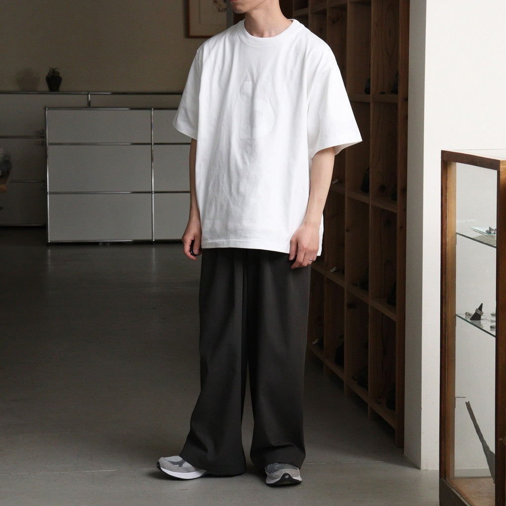 bd Print Tee WIDE #White×White-PT [bROOTS25S34S26A]