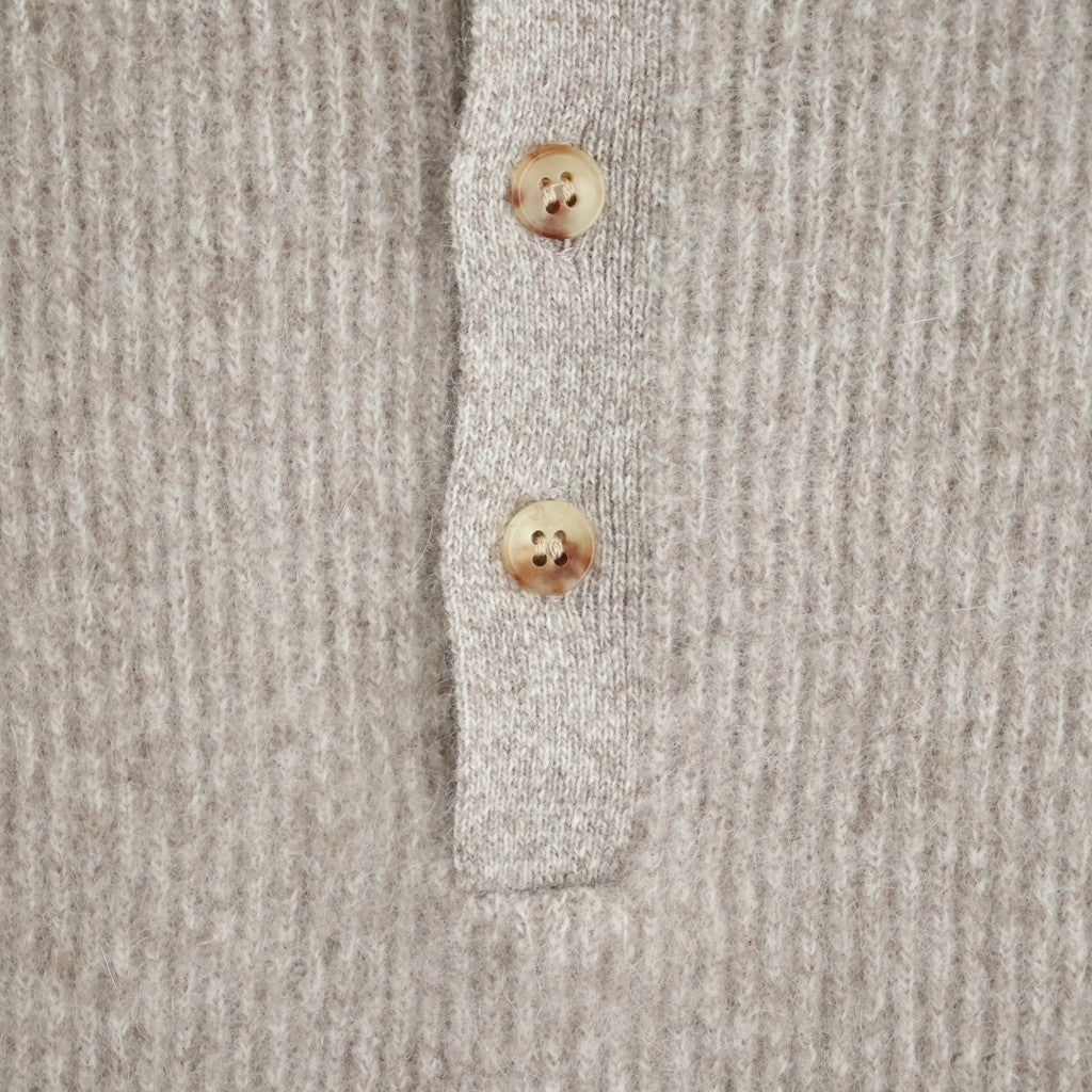 CASHMERE FOX POLO #MIX BEIGE [BN-26FM-061]