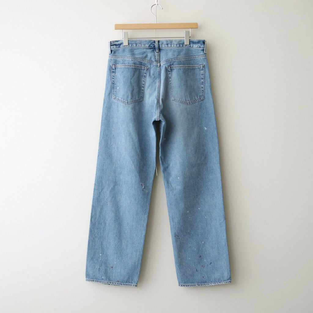 USED-FINISHED 13.5oz STRAIGHT DENIM #110 INDIGO [17062 40027]