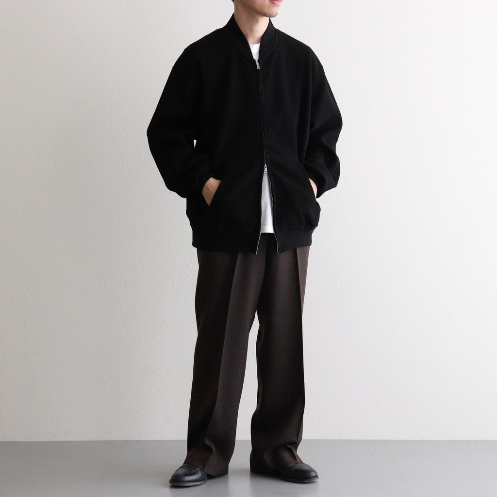 REGULAR FIT STRAIGHT TROUSERS #BROWN BIRD’S-EYE [M26C10PT03C]