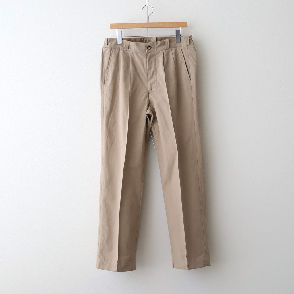 FRONT TUCK ARMY TROUSER #DUNE [252OJ-PT07]
