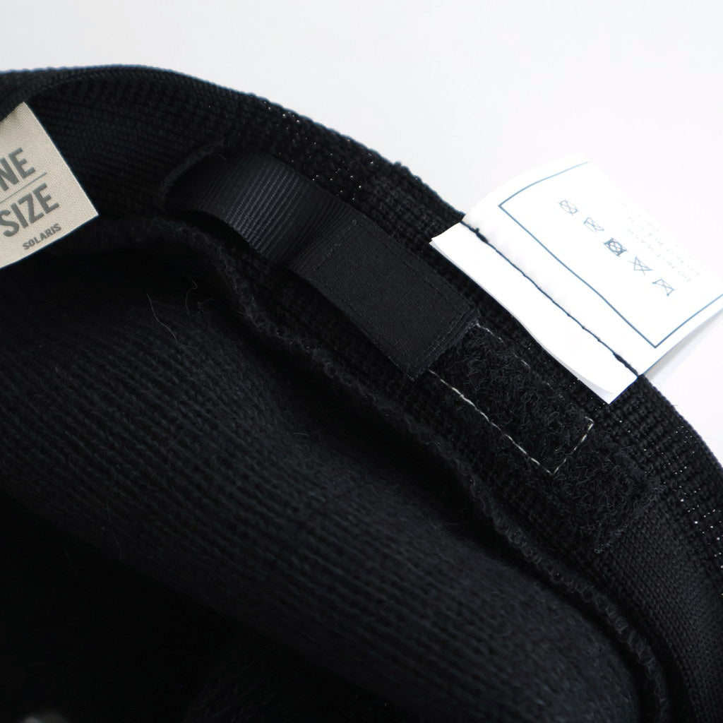 ANGORA WOOL HUNTHING CAP - GENTLEMAN #BLACK [X01007]