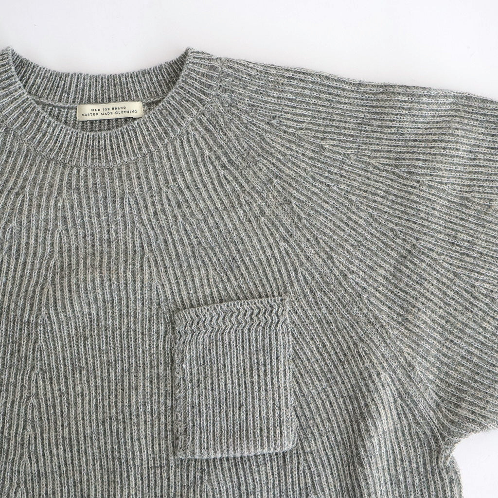 BLENDED KEMPI CREW-NECK SWEATER #PEWTER [252OJ-KN01]