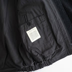 ROUND-COLLAR MOTORING JACKET #ONYX [252OJ-JK04]