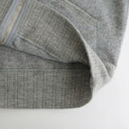 ZIP-FRONT ATHLETIC HOODIE #PEWTER [252OJ-CT06]