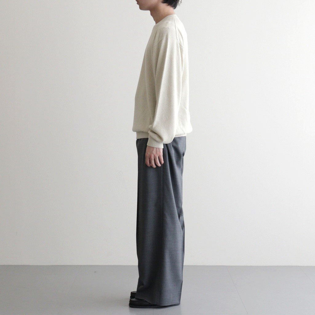 REVIVAL SILK CREW NECK #IVORY [BN-26SM-041]