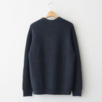 SIGNATURE CREW NECK #CHARCOAL BLUE [BN-25FM-038]
