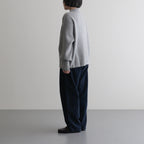 CASHMERE FOX FINGERHOLE BOAT NECK #GRAY [BN-25FL-041]