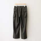 HOPSACK WIDE POCKET TROUSERS #FOREST [PMAT-PT06]