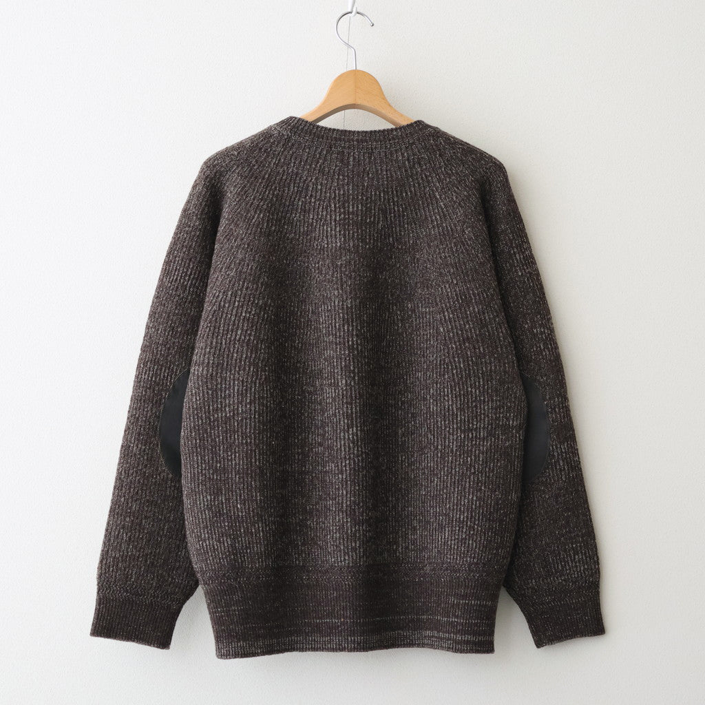 BLENDED KEMPI CREW-NECK SWEATER #BARK [252OJ-KN01]