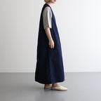 Indigo Field Jumper Dress #Indigo [N25SF024]