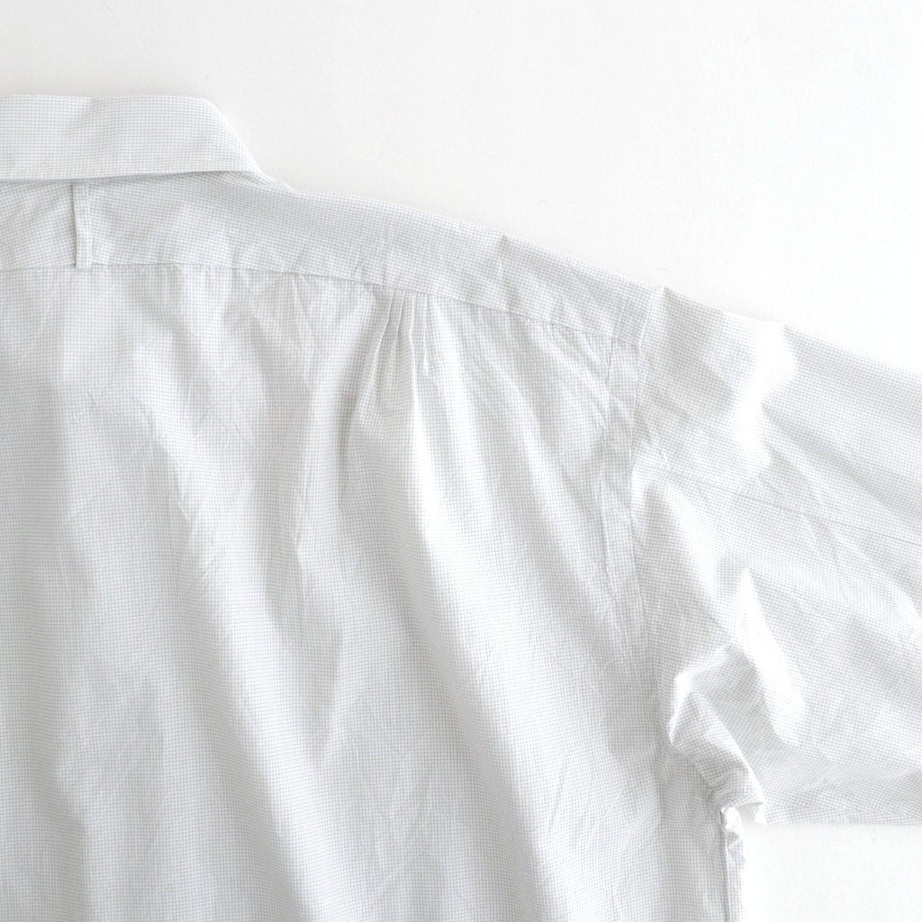 Cottton Silk Check Standard Shirt #White Check [NEP-SS2645]