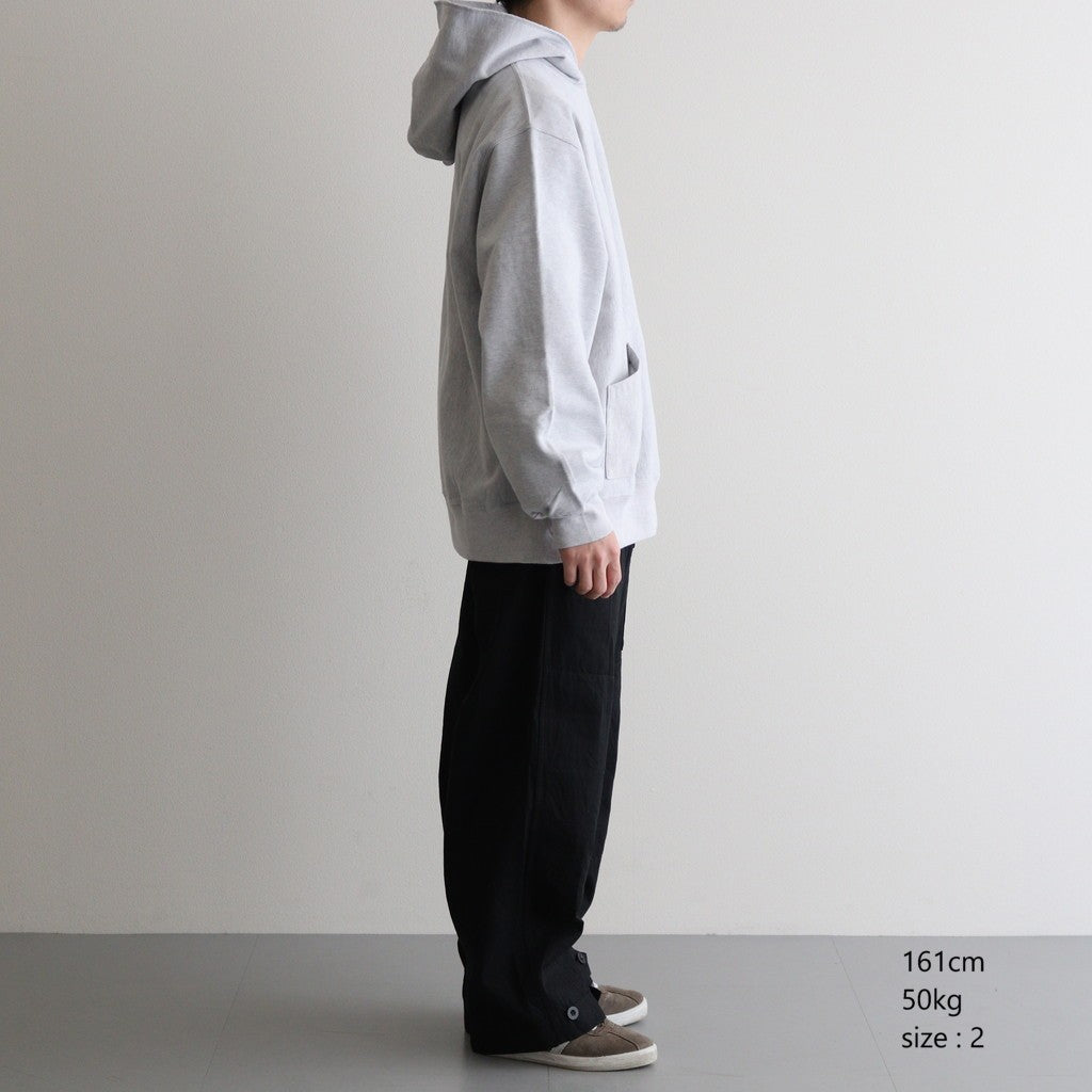 Thin-Sweat Separate-Pocket Hoodie P/O #HeatherWhite [bROOTS25S20]