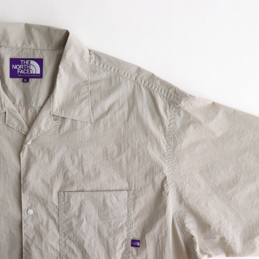 Nylon Taffeta Field S/S Shirt #Light Gray [N25SG055]