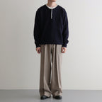 WO/Ca 2tuck Wide Tapered Trousers #Mix Beige [NEP-AW2507M]