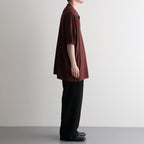 SILK COTTON SKIPPER KNIT #MAROON [26S-BIS-KN66]
