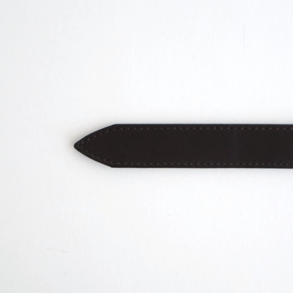 SLIDE BUCKLE BELT #BROWN [AC-16-C-CALF-5]