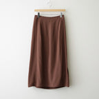 RAYON-POLYESTER BROAD SKIRT #050 BROWN [16862 30005]
