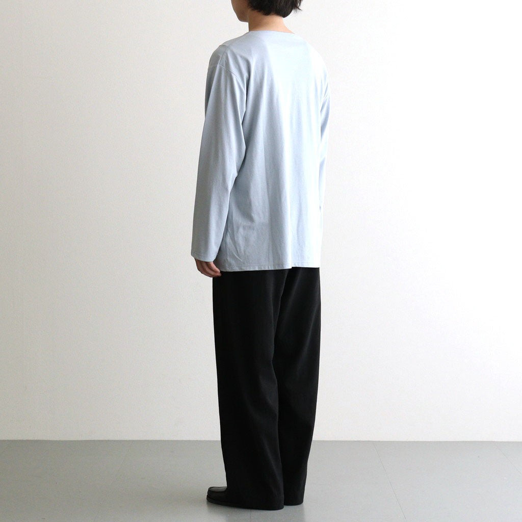 Wool Cupro Easy Wide Trousers #Black [NEP-SS2606]