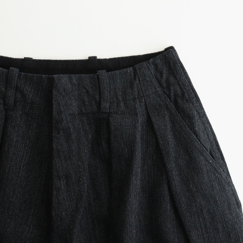 Denim Skirt #Black [S25FE070]