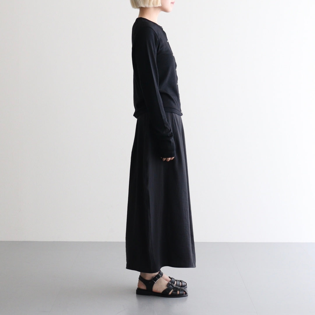 Wool Rib Cardigan #Black [BHSW24F13F26]