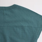 Co/Silk Nep Hem-Rib Football Sleeveless #DustTurquoise [BHSW25S3]