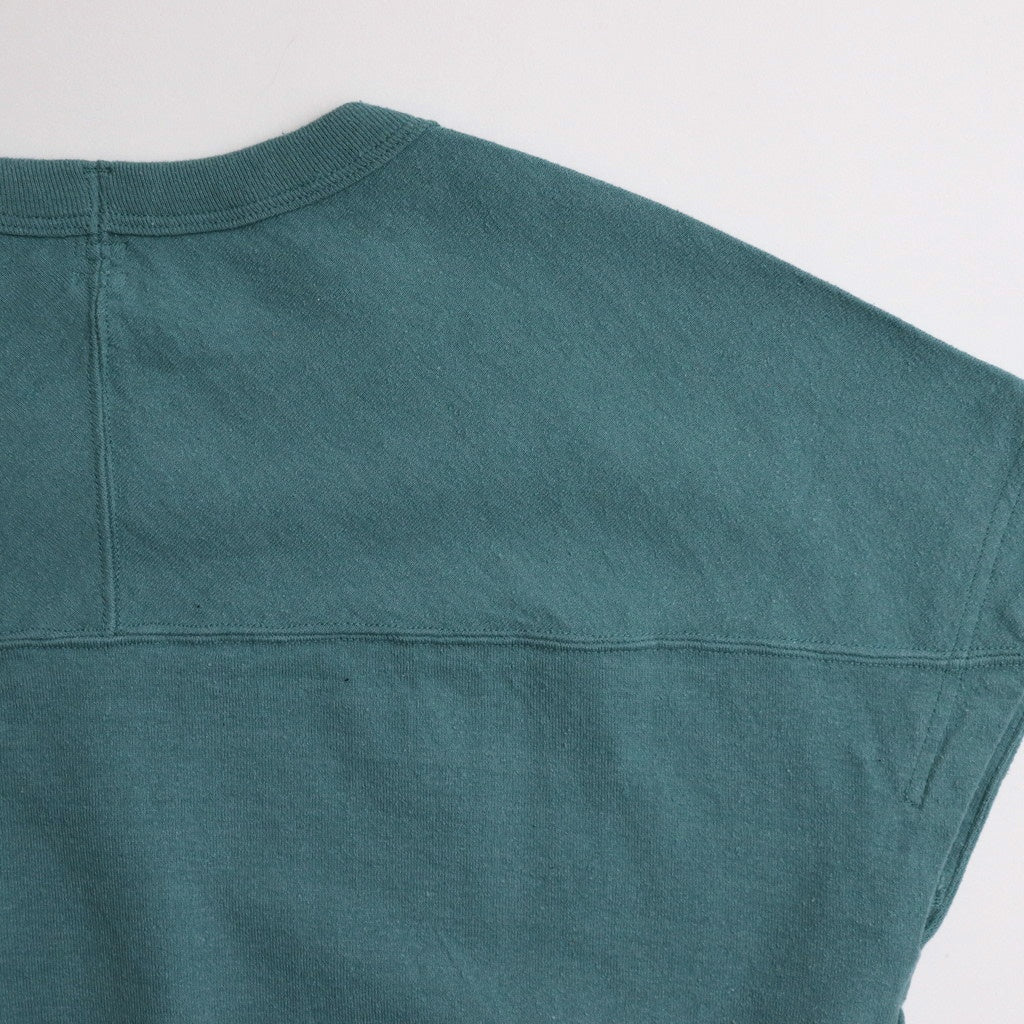 Co/Silk Nep Hem-Rib Football Sleeveless #DustTurquoise [BHSW25S3]