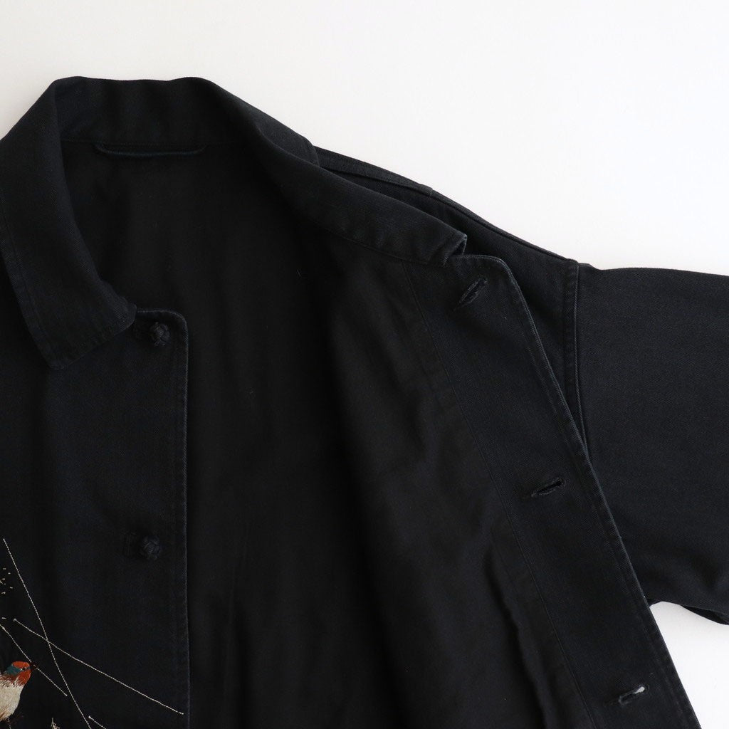 PATINA HERRINGBONE SOUVENIR JACKET #ONYX [251OJ-JK16]