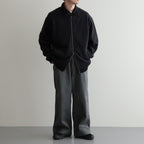 POLARTEC Wool Fleece Sweater Jacket #Black [N25FA051]