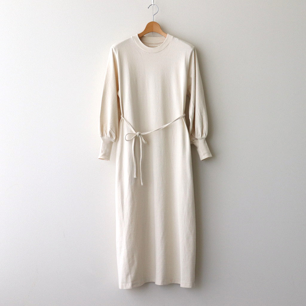 Co/Silk Nep Volume Sleeve Dress #Ivory [BHSW24F11]