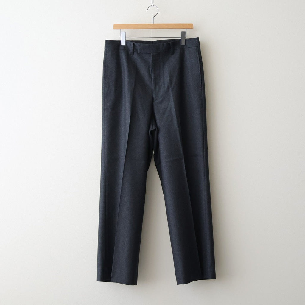 Wool Flannel Tuckless Waide Trousers #TOP Gray [NEP-AW2504M]