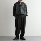 COMFORT FIT SHIRT #MOSS GRAY CHECK [A26C17SH02C]