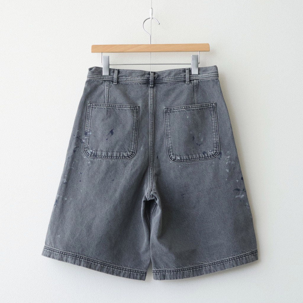 HAND PAINT DENIM SHORTS #010 BLACK [16861 40028]