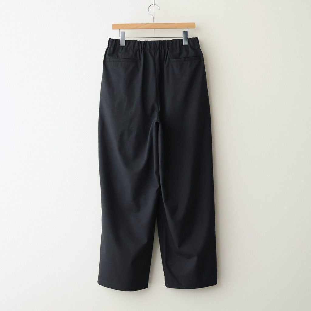 WIDE CYLINDER FIT EASY PANTS #CHAMBRAY BLACK [M26A11PT01C]