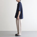 DOUBLE PLEATED EASY TROUSERS #LIGHT GRAY [A25C04PT02C]