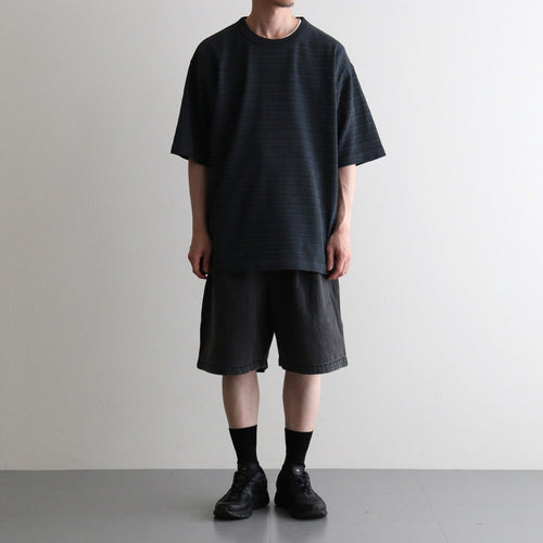 Garment Dyed Jacquard Field Tee #Asphalt Gray [N26SH039]