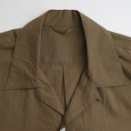 Chambray Open-Collar Shirt #OliveBeige [BHS25S021]