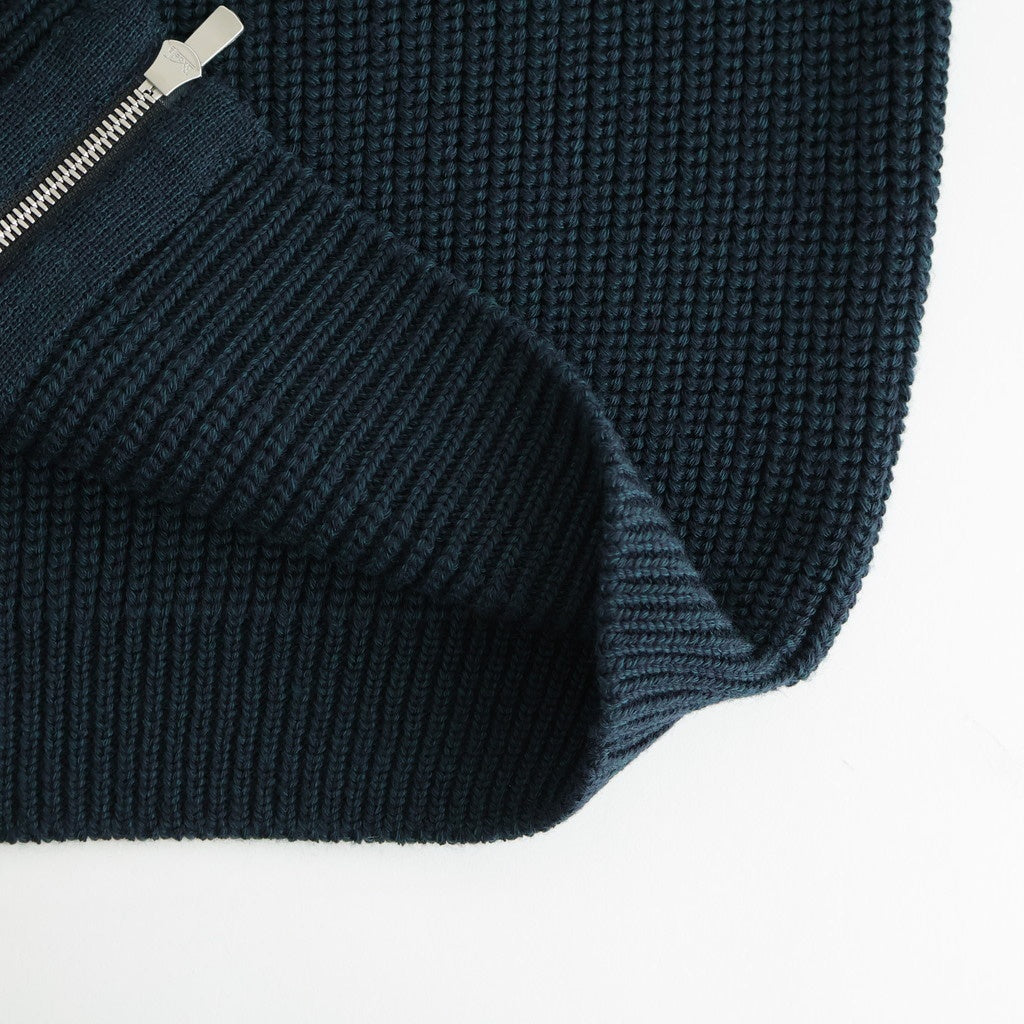 SIGNATURE DRIVERS KNIT #DARK GREEN×NAVY [BN-25FM-040]
