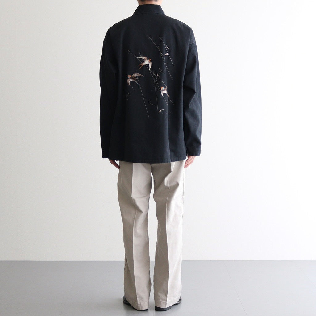 PATINA HERRINGBONE SOUVENIR JACKET #ONYX [251OJ-JK16] – Diffusion