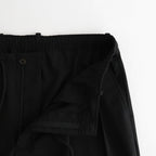 DOUBLE PLEATED EASY TROUSERS #BLACK [A26A15PT02C]