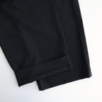 TRIPLE PLEATED WIDE TROUSERS #BLACK [A26A15PT03C]