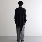 ORGANIC COTTON / TENCEL BRUSHED TWILL SH #NAVY [16542 50368]