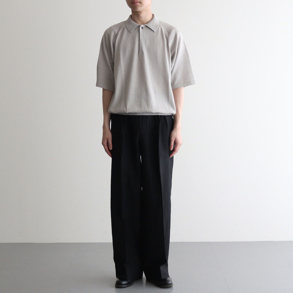 Washi Cotton Knit Polo Shirt #BEIGE [NEP-SS2530M]