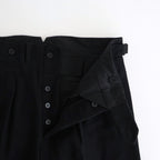 DOUBLE-PLEATED SMARTY TROUSER #ONYX [252OJ-PT08]