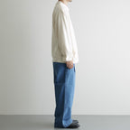 Co/Silk Nep Harf-zip P/O #Ivory [BHS25S037F26]