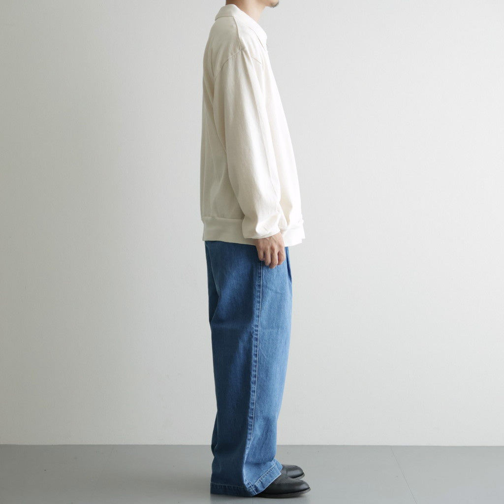 Co/Silk Nep Harf-zip P/O #Ivory [BHS25S037F26]