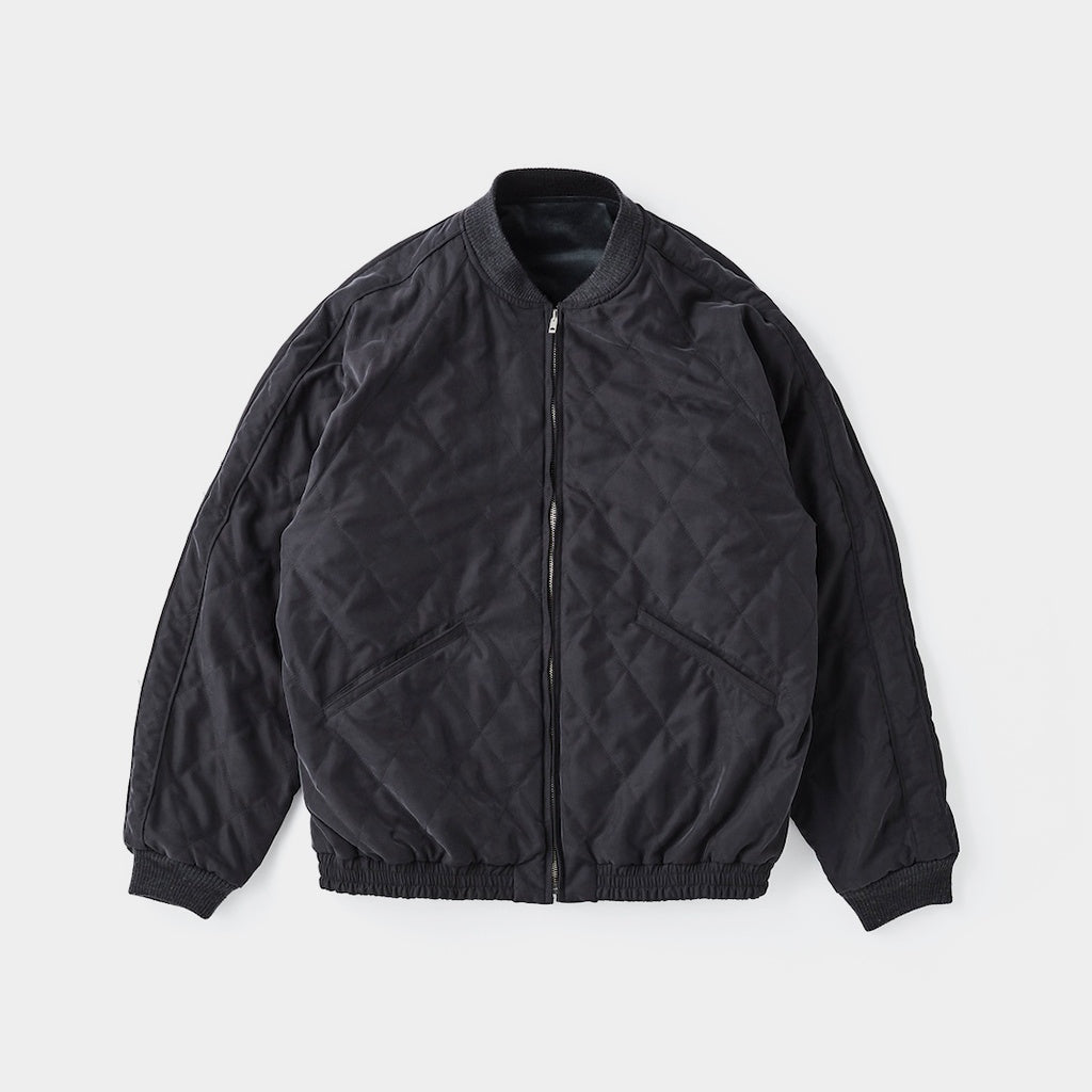 FADED VELVET SOUVENIR JACKET #GRAPHITE [242OJ-JK15] – Diffusion